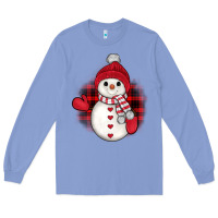 Colony Blue snowman christmas Long Sleeve Tee - JahusDesignShop
