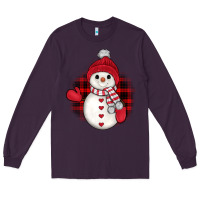 Plum snowman christmas Long Sleeve Tee - JahusDesignShop