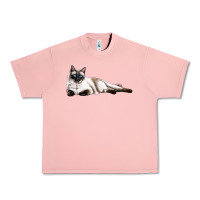 Salmon siamese Urban Heavy Tee - LillyAllenDesigns