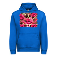 Cobalt Valentine's Day pink plaid red glitter cowhide Urban Hoodie - FaDigitalArtStudio
