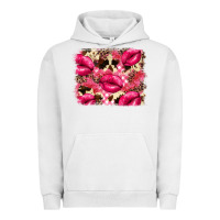 Pigment Lunar Rock Valentine's Day pink plaid red glitter cowhide Urban Hoodie - FaDigitalArtStudio