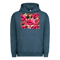 Pigment Midnight Navy Valentine's Day pink plaid red glitter cowhide Urban Hoodie - FaDigitalArtStudio