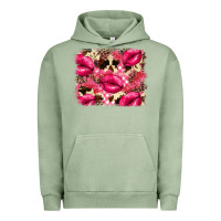 Pigment Oil Green Valentine's Day pink plaid red glitter cowhide Urban Hoodie - FaDigitalArtStudio