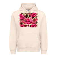 Sandshell Valentine's Day pink plaid red glitter cowhide Urban Hoodie - FaDigitalArtStudio