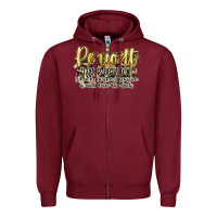 Burgundy periodt Zipper Hoodie - Artiststas