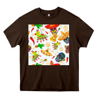 Mexico Seamless Pattern Heavy Core Tee | Teevron