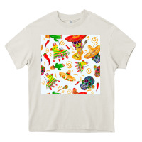 Cream mexico seamless pattern Heavy Core Tee - FaDigitalArtStudio