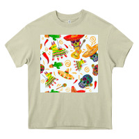 Mossy mexico seamless pattern Heavy Core Tee - FaDigitalArtStudio