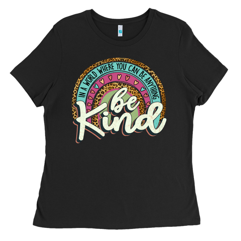 Be Kind   Leopard Ladies Tee by JahusDesignShop | Teevron