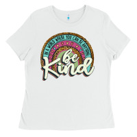 White be kind   leopard Ladies Tee - JahusDesignShop