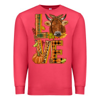 Cardinal Love fall cow Premium Sweatshirt - NancyCooperArtShop
