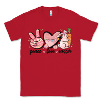 Red peace love easter Classic Tee - MaliasSmallBusiness