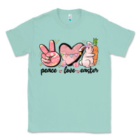 Seafoam peace love easter Classic Tee - MaliasSmallBusiness