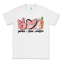 White peace love easter Classic Tee - MaliasSmallBusiness