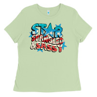 Matcha Star spangled and sassy 4th of july Ladies Tee - CowGirlArtShop