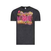 Vintage Black this is what a warrior looks like Vintage Tee - NancyCooperArtShop