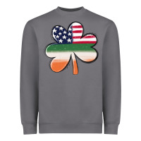 Storm st patricks day shamrock american flag Heavyweight Sweatshirt - MaliasSmallBusiness