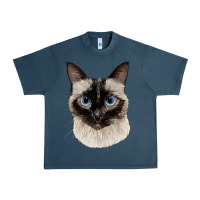 Midnight Navy siamese face Urban Heavy Tee - LillyAllenDesigns