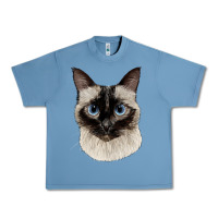 Pebble Blue siamese face Urban Heavy Tee - LillyAllenDesigns