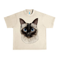 Sandshell siamese face Urban Heavy Tee - LillyAllenDesigns