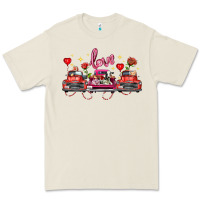 Bone valentine's day farm trucks farm animals Premium Tee - FaDigitalArtStudio