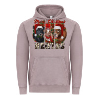 Vintage Zinc Merry Christmas Heifers Vintage Hoodie - RanaPortraitStore