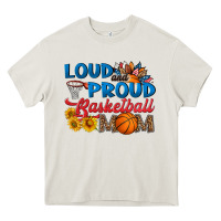 Cream loud and proud basketball mom Heavy Core Tee - HRA Design Shop