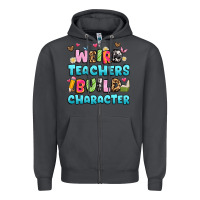 Smoke weird teachers build character Zipper Hoodie - Artiststas