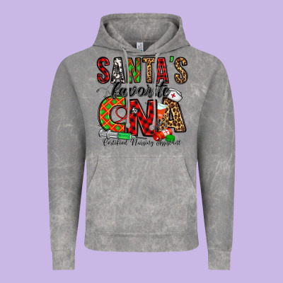 Santa’s Favorite Cna Vintage Hoodie Designed By Jasminsmagicworld
