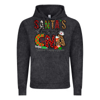Vintage Black santa’s favorite cna Vintage Hoodie - Jasminsmagicworld