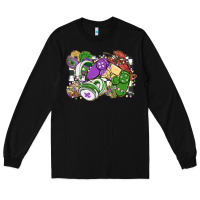 Black gamer mardi gras game controller Long Sleeve Tee - MaliasSmallBusiness