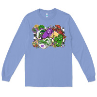 Colony Blue gamer mardi gras game controller Long Sleeve Tee - MaliasSmallBusiness