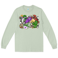 Matcha gamer mardi gras game controller Long Sleeve Tee - MaliasSmallBusiness