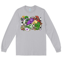 Moon Dust gamer mardi gras game controller Long Sleeve Tee - MaliasSmallBusiness