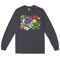 Smoke gamer mardi gras game controller Long Sleeve Tee - MaliasSmallBusiness