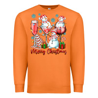 Carrot merry christmas wine glasses Premium Sweatshirt - texasbilliewilder