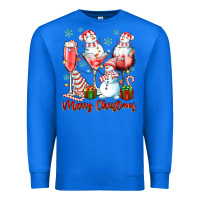 True Royal merry christmas wine glasses Premium Sweatshirt - texasbilliewilder