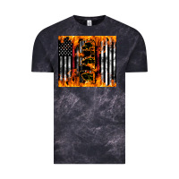 Cloud Black Western Firefighter Dad Vintage Tee - LillyAllenDesigns