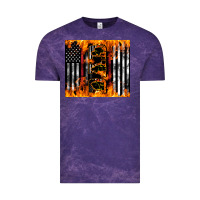 Cloud Purple Western Firefighter Dad Vintage Tee - LillyAllenDesigns