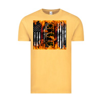 Vintage Mustard Western Firefighter Dad Vintage Tee - LillyAllenDesigns