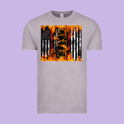 Western Firefighter Dad Vintage Tee Designed By Lillyallendesigns