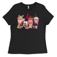Black Girl boss coffee cups Ladies Tee - Zillion Design Studio