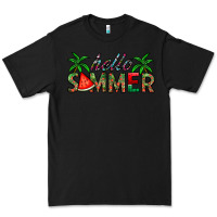 Black hello summer Premium Tee - CowhideDigitalArt