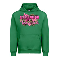 Emerald Stronger than Cancer Urban Hoodie - FaDigitalArtStudio