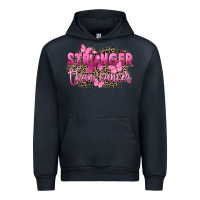 Navy Stronger than Cancer Urban Hoodie - FaDigitalArtStudio