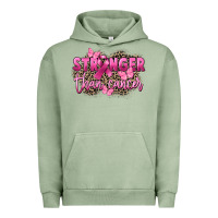Pigment Oil Green Stronger than Cancer Urban Hoodie - FaDigitalArtStudio