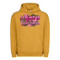 Pigment Peanut Butter Stronger than Cancer Urban Hoodie - FaDigitalArtStudio