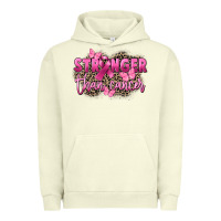 Pigment Pistachio Stronger than Cancer Urban Hoodie - FaDigitalArtStudio