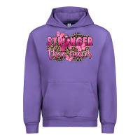 Tulip Stronger than Cancer Urban Hoodie - FaDigitalArtStudio