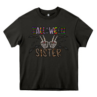 Asphalt halloween sister Heavy Core Tee - CowhideDigitalArt